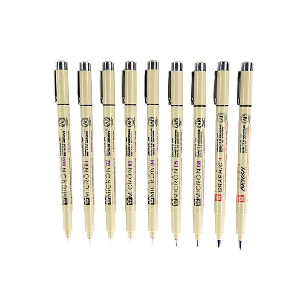 Капиллярные Ручки Sakura Pigma Micron (0.5), 0,45 Мм — Купить Недорого ...