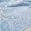Плед покривало на ліжко Aksu embos 220*240 см Блакитне небо, фото 2