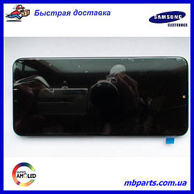 Дисплей із сенсором Samsung А226 Galaxy А22 5G Black, GH81-20694A, оригінал у складі з рамкою!