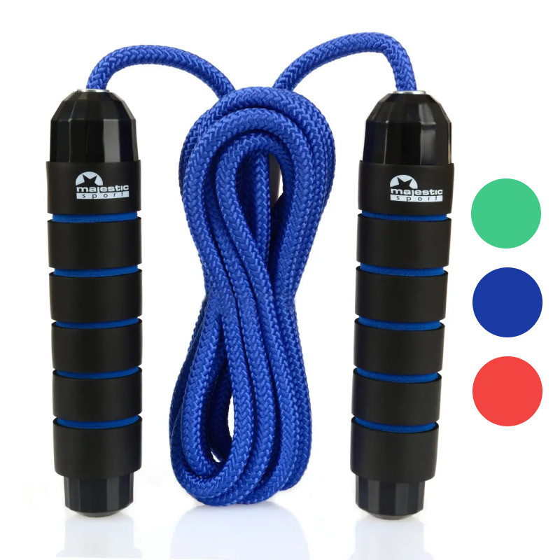 Скакалка гімнастична Majestic Sport Jump Rope спортивна для тренувань Синій