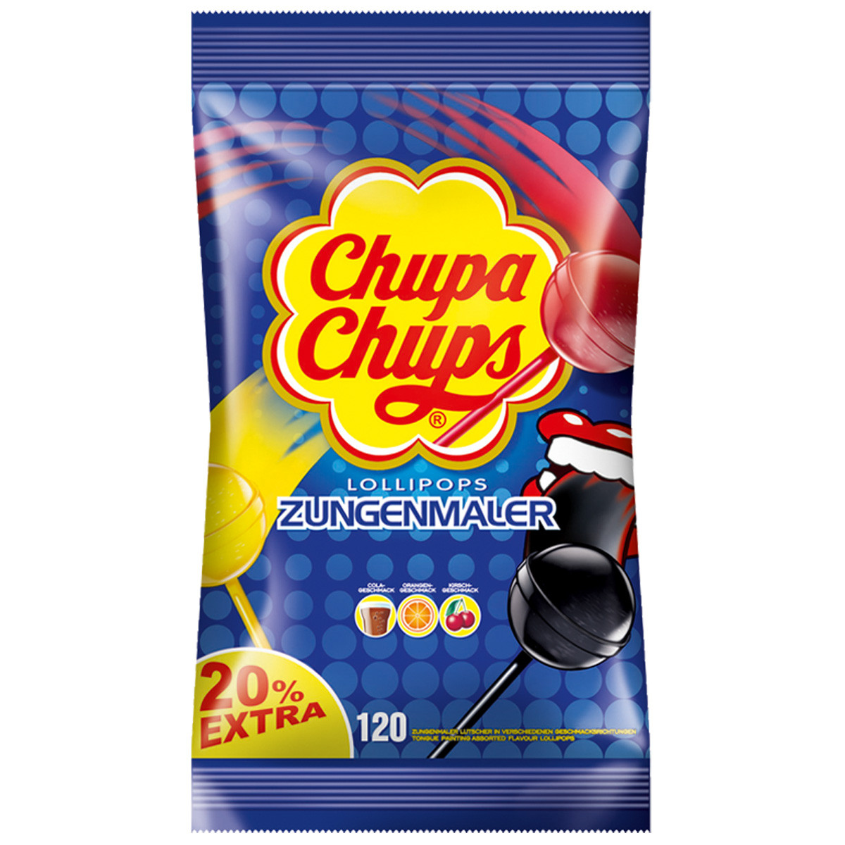 Льодяники на паличці Chupa Chups Lollipops Zungenmaler 120 шт., фото 1