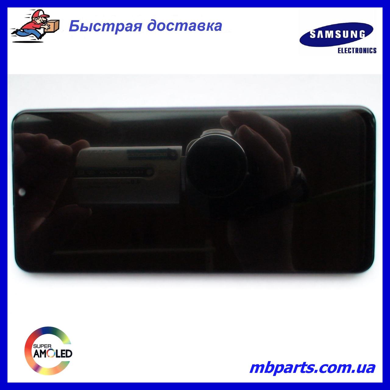 Дисплей із сенсором Samsung А315 Galaxy А31 OLED Black у зборі з рамкою!