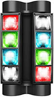 BETOPPER світлодіодні сценічні світильники RGBW 8x10 Вт, звукова активація/керування DMX-512