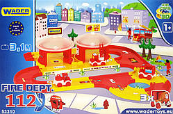 Паркінг пожежний 53310 Kid Cars 3d - гараж з дорогою (3,1 м) Wader Польща