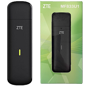 4G USB модем ZTE MF833U1 LTE Black | Lifecell, Kyivstar, Vodafone