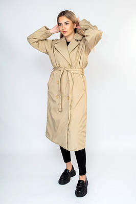 Тренч утеплений бежевий 24252 (2000000088037)