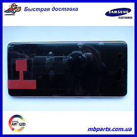 Дисплей із сенсором Samsung N770 Galaxy Note 10 Lite Silver, GH82-22055B, оригінал у складі з рамкою!