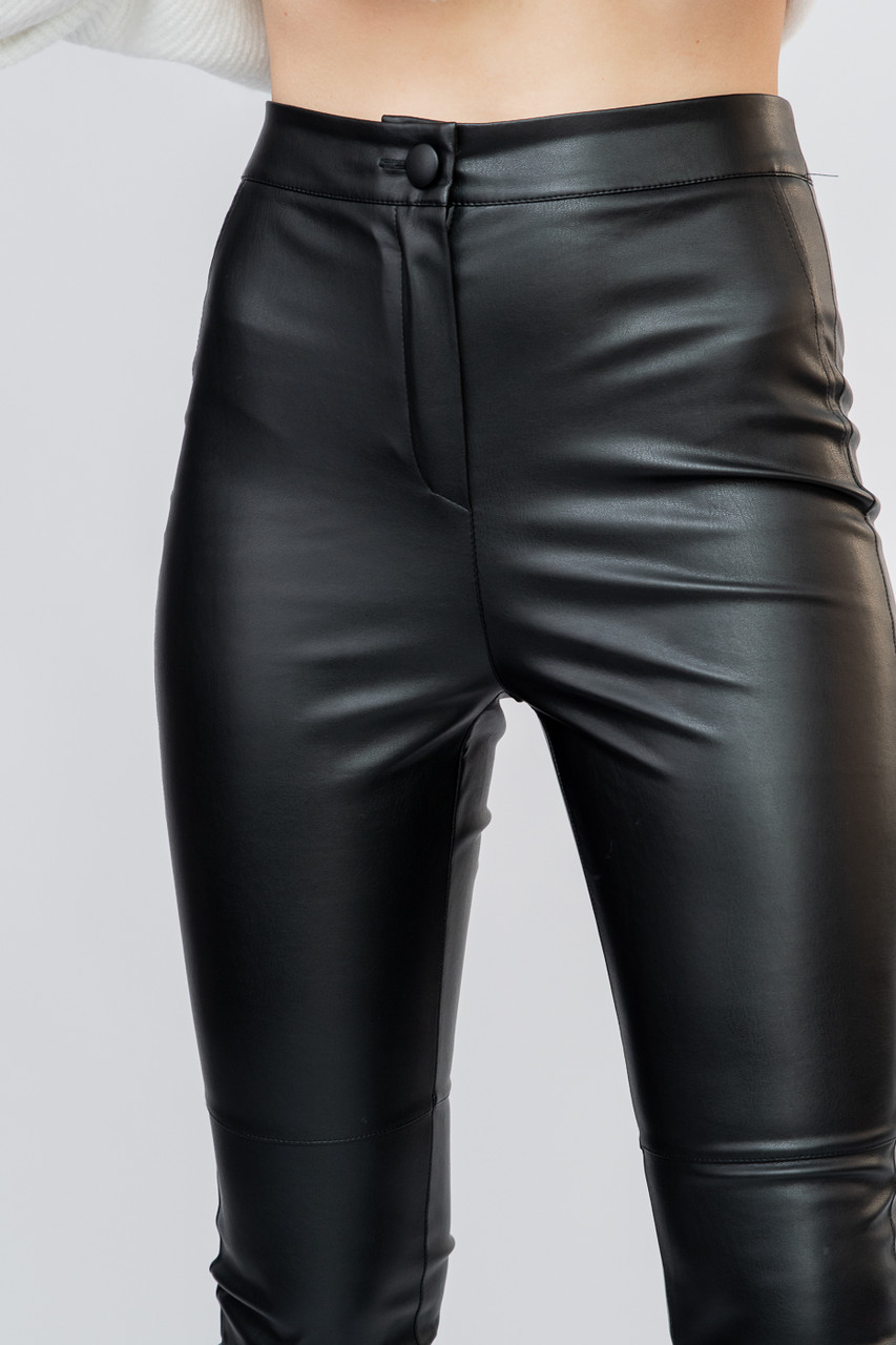 141022 Штани зі змійками чорні, фото 1