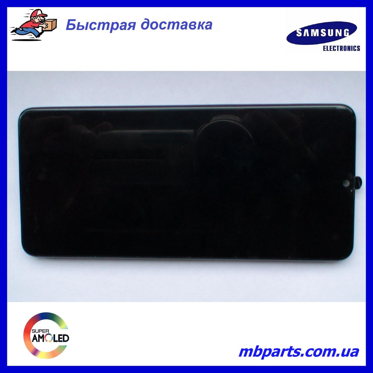 Дисплей із сенсором Samsung M325 Galaxy M32 OLED Black у зборі з рамкою!