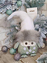 Новорічний декор "Сова", сова ручна робота, текстильна сова, сова під ялинку,  вис.40-45 см.