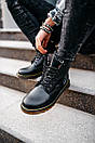 Чоловічі черевики чорні зимові Dr. Martens Classic Black (02895), фото 2