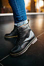 Чоловічі черевики чорні зимові Dr. Martens Classic Black (02895), фото 5