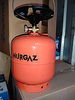 Баллон 8 литров Газовый комплект - баллон 8 л. с горелкой + переходник (Турция) 8л 1,7кВ