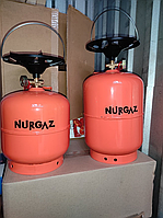 Балон 5 літрів Газовий комплект — балон 5 л. з пальником + перехідник (Туреччина) 5 л 1,7 кВ