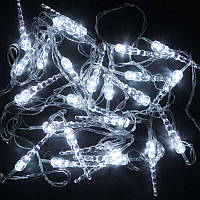 Гирлянда Сосулька , 28 лампочек, 5 метров, 8 режимов работы, белая, в пакете (C23451-906)