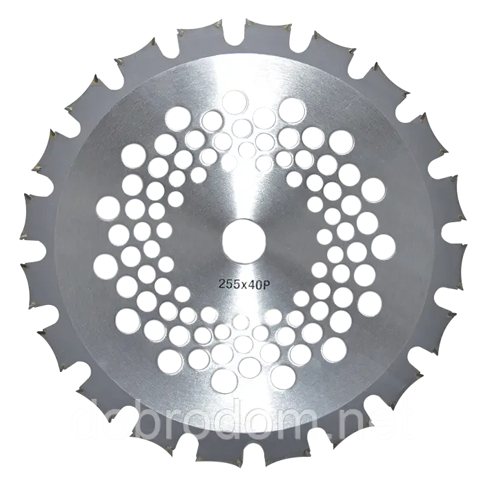 Ніж для бензокоси побідитовий 40т двосторонній 255мм