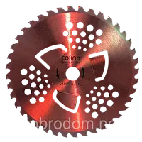 Ніж для бензокоси побідитовий 40т 255мм СОКОЛ
