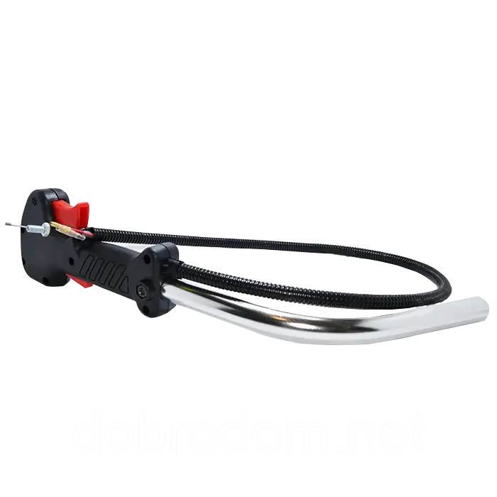 Ручка газу для бензокоси з трубою курок широкий