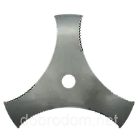 Ніж для бензокоси 3Т нержавейка з зубами