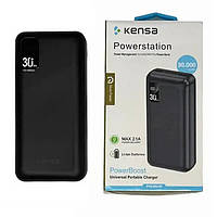 Power Bank Kensa KP-52 30000 mAh 2.1A Fast Charging+ LCD Black