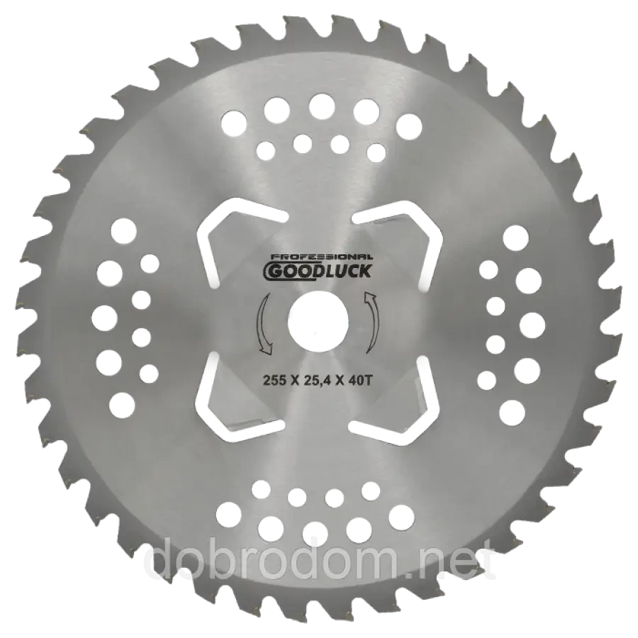 Ніж 40Т переможе 255мм з підрізними ножами