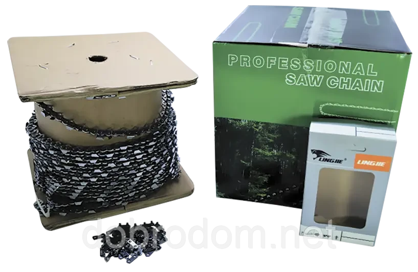 Бухта ланцюга для бензопили Lingjie Китай 3/8 1.3 мм, 1640 зв., Супер зуб