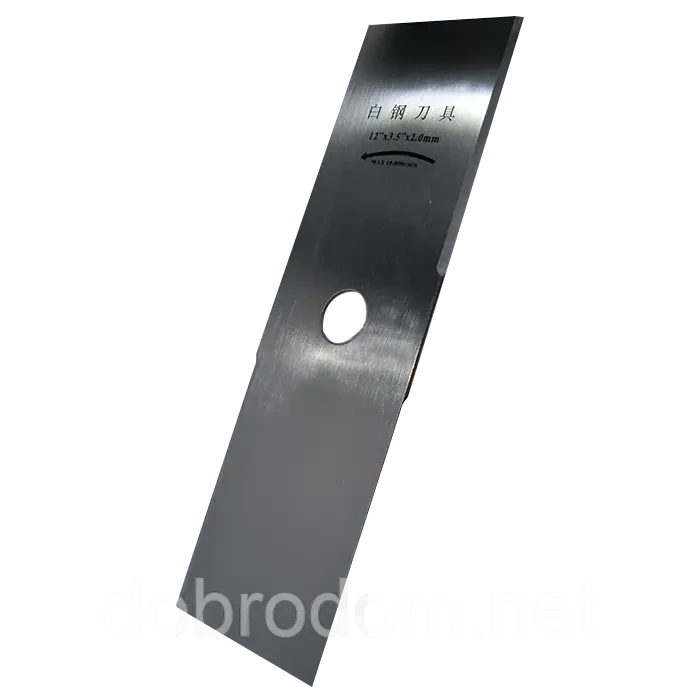 Ніж для бензокоси 2Т нержавейка без зубів (L - 305, h - 2)