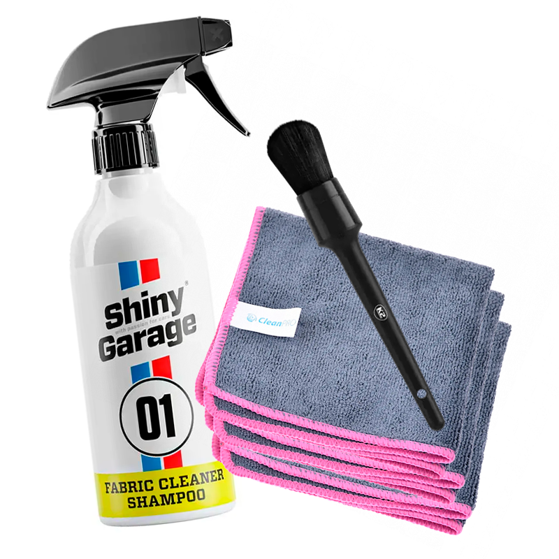 Комплект для очищення тканини в салоні автомобіля Shiny Garage Fabric Cleaner Shampoo 0.5 л