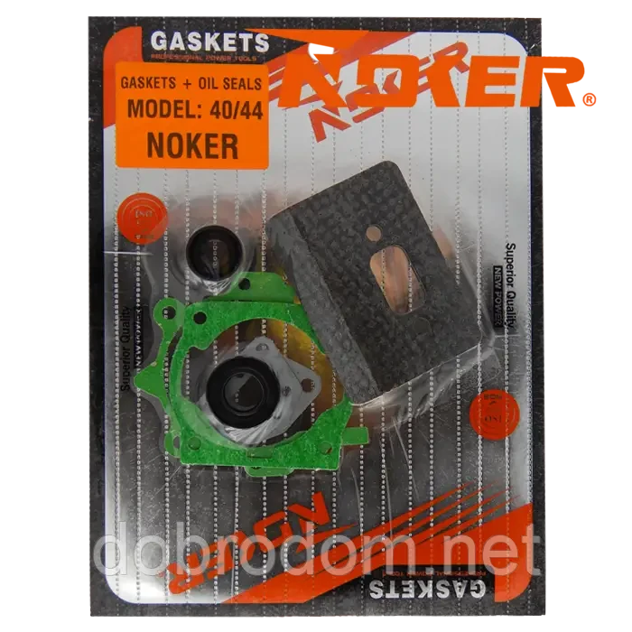 Прокладки для бензокоси 5 шт для бензокоси + сальники 40/44 NOKER