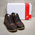 Чоловічі зимові шкіряні кросівки New Balance Clasic Brown, фото 5