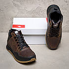 Чоловічі зимові шкіряні кросівки New Balance Clasic Brown, фото 6