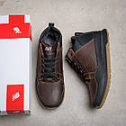 Чоловічі зимові шкіряні кросівки New Balance Clasic Brown, фото 7