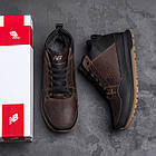 Чоловічі зимові шкіряні кросівки New Balance Clasic Brown, фото 8