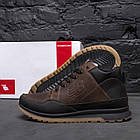 Чоловічі зимові шкіряні кросівки New Balance Clasic Brown, фото 9