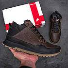 Чоловічі зимові шкіряні кросівки New Balance Clasic Brown, фото 10