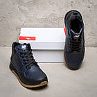 Чоловічі зимові шкіряні кросівки New Balance Clasic Blue, фото 5