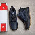 Чоловічі зимові шкіряні кросівки New Balance Clasic Blue, фото 7