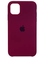 Силиконовый чехол с микрофиброй внутри iPhone 11 Pro Max Silicon Case #52 Marsala