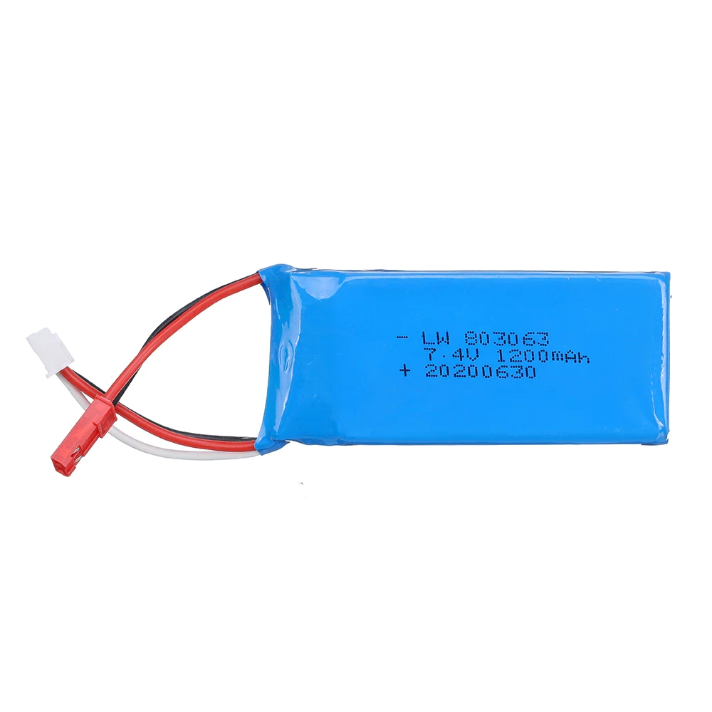 Акумулятор літій-полімерний 1200mAh 7.4V 163067 високострумовий 30C для MJX X101, X102H, Wltoys V262, V333
