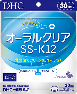 DHC Oral Clear SS-K12 для збереження мікрофлори та кислотно-лужного балансу після чищення зубів, 30 таблеток. До 02/2026
