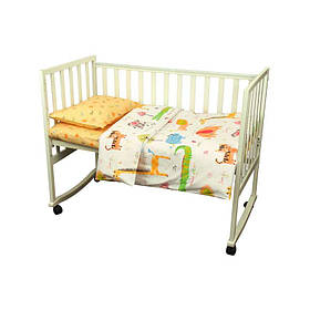 Дитячий комплект постільної білизни "Jungle" у ліжечко для новонародженого (932.137) Сатин Бавовна 100%