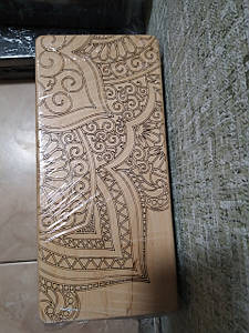Йога дошка Садху з цвяхами, крок — 10 мм, орнамент, Аплікатор для стоп