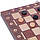 Набір шахи, шашки, нарди 3 в 1 дерев'яні з магнітом W7703H (дошка 34х34см), фото 5