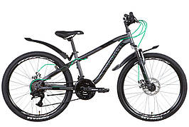Велосипед 24" Discovery FLINT AM DD 2022 (темно-сірий з чорним (м)))