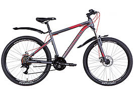 Велосипед 26" Discovery TREK AM DD 2022 (сіро-червоний (м)