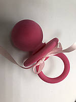 Дитячий футляр для прикрас "Соска" рожевий для кільця або сережок (1444/79)