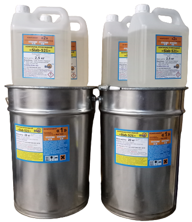 Смола епоксидна КЕ «Slab-521» вага 50 кг Смола епоксидна КЕ «Slab-521» вага 50 кг