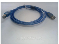 USB кабель USB 2.0 PRINTER HIGH QUALITY 1.5m blue