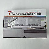 Комплект відеодомофону Joitimer / 7 дюймів / двосторонній зв'язок / Wi-fi / карта пам'яті 32 Гб, фото 5