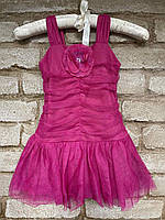 1, Очень нежное платье малинового цвета с блестками по всему платью Размер 2-4 года IZ Amy Byer